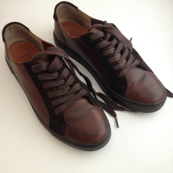 Frye Shoes - Frye Low Top Leather Sneakers Size 8.5M